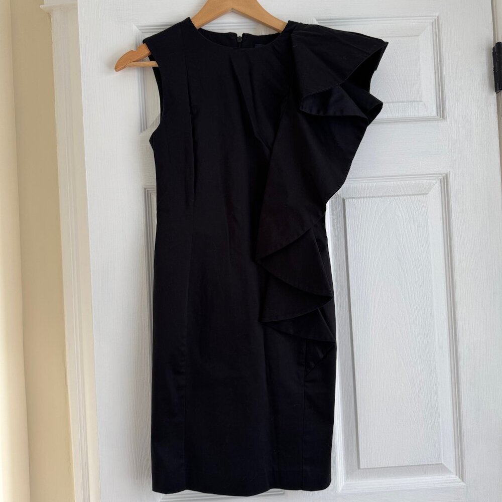 French Connection Black Sculptured Dress‎ - Size 2